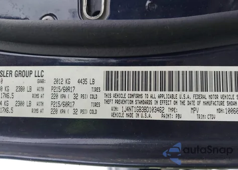 2011 Jeep Patriot Sport z USA, uszkodzony, nr VIN 1J4NT1GB3BD103462